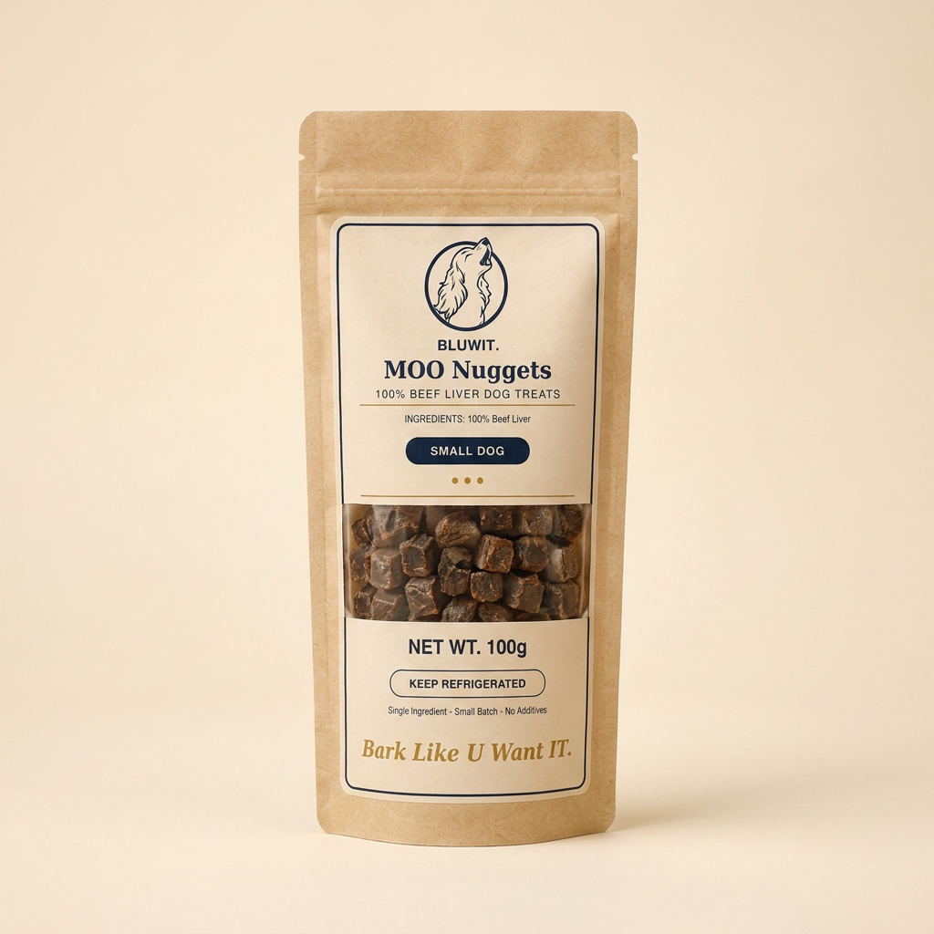 BLUWIT MOO Nuggets - Small Dog 100g