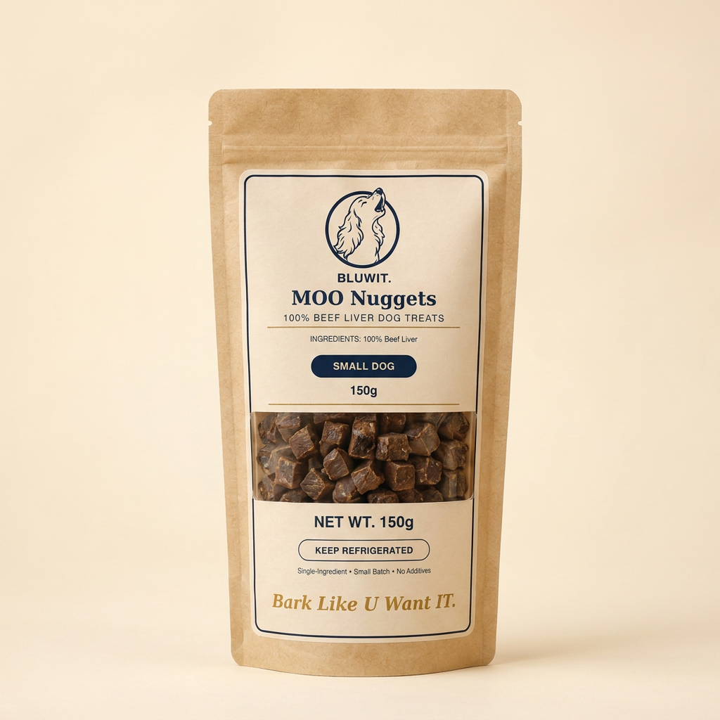 BLUWIT MOO Nuggets - Small Dog 150g