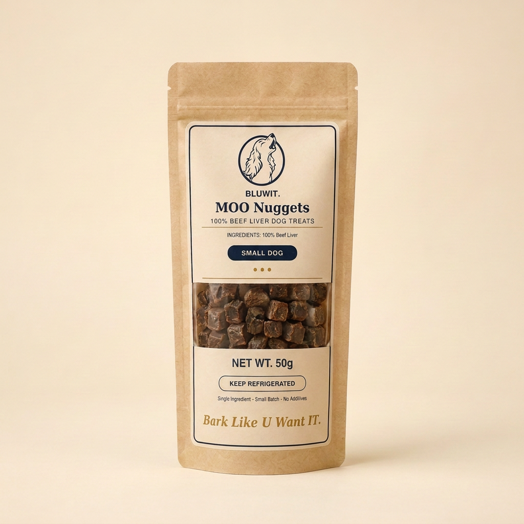 BLUWIT MOO Nuggets - Small Dog 50g